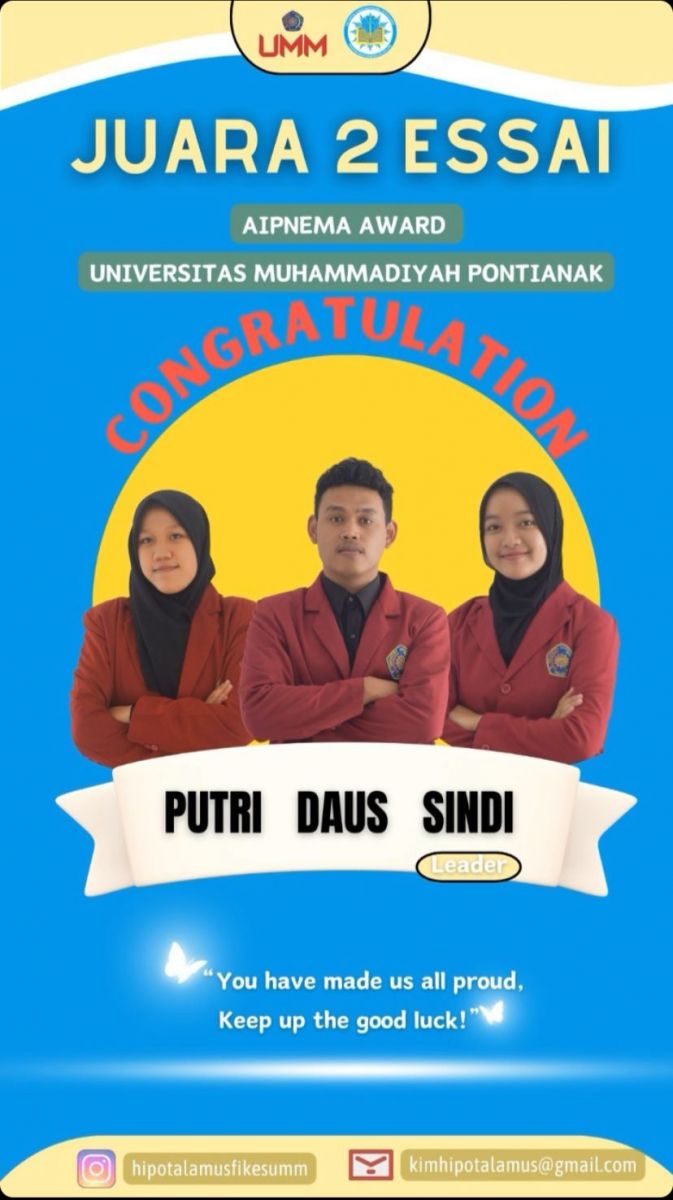 Gagas Cegah Amputasi Pada Klien Diabetes, Mahasiswa Keperawatan UMM Raih Juara Essay Nasional
