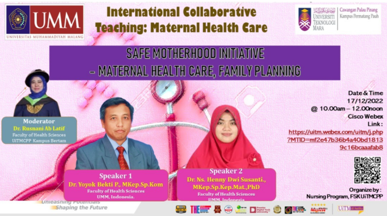 Dosen Prodi Keperawatan FIKES UMM Berikan Guest Lecture di Universiti Teknologi Mara, Malaysia