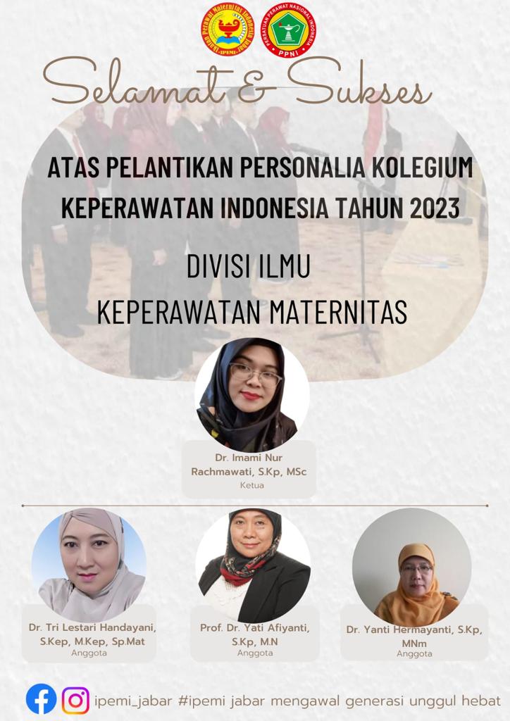 Ibu Doktor Tri Lestari, Dosen Keperawatan Dilantik Sebagai Pengurus Kolegium Keperawatan Maternitas Indonesia