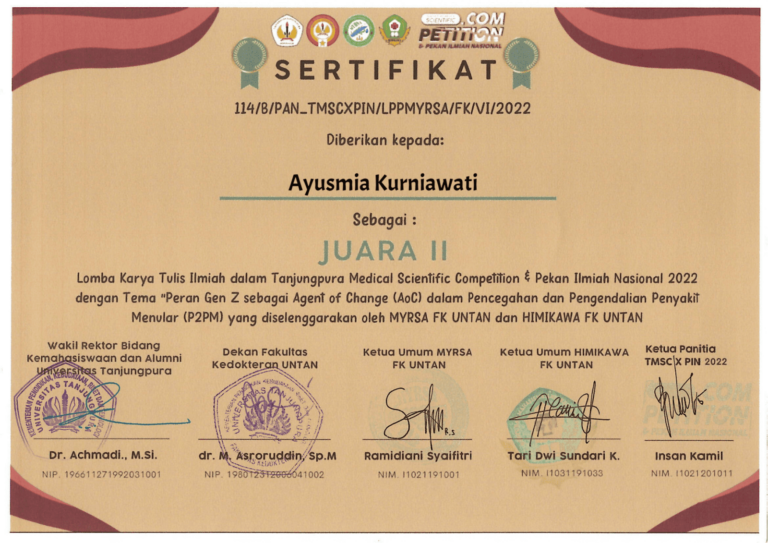 Mahasiswa S1 keperawatan Kembangkan Aplikasi Terintegrasi Webhealth Untuk Rehabilitasi Paru Pada Pasien TB, Jadi Juara LKTI Nasional